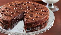 Kladdkaka med kaffe