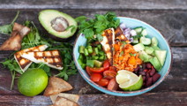 Bowl med grillet ost