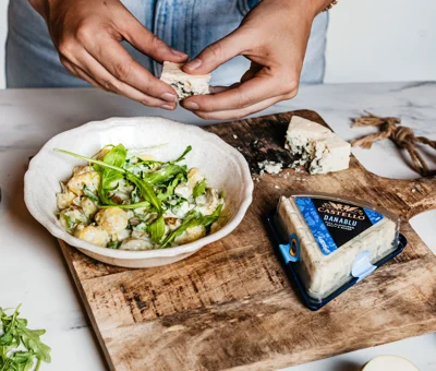 Gnocchi met blauwe kaas en peer van Chickslovefood