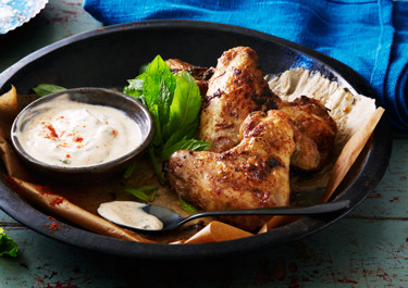 Uunissa paistetut kanan siivet