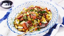 Ljummen sallad med matjessill