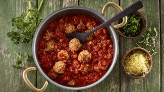 Kødboller i tomatsauce