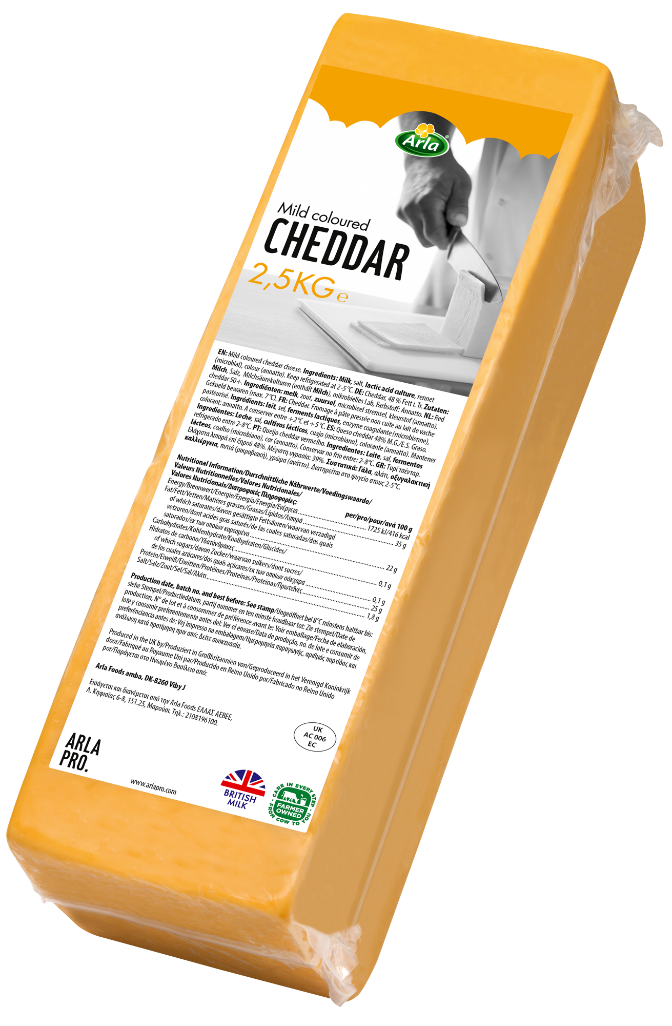 Cheddar bloc 2.5kg