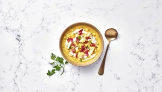 Lactosevrije soep met vis