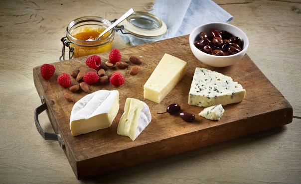 Burnt-inspired cheese board