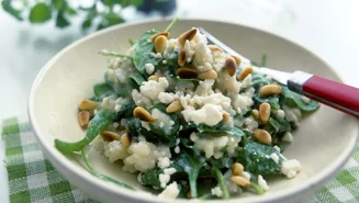 Spenatrisotto med fetaost