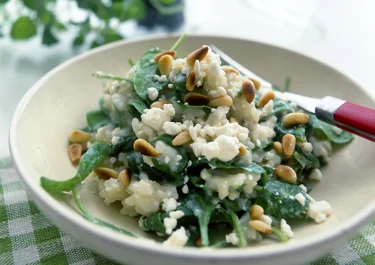 Spenatrisotto med fetaost