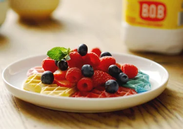 Rainbow Waffles