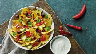 Nachos med ost