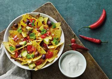 Nachos med ost