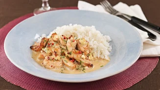 Kycklinggryta med ädelost