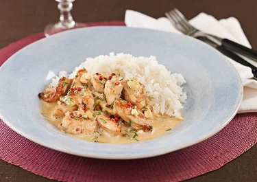 Kycklinggryta med ädelost