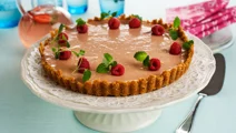 Cheesecake med hallon