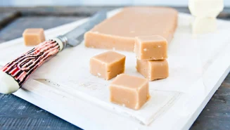 Vit fudge med citron