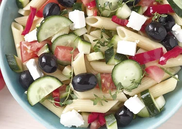 Pasta con tomate y Arla Apetina