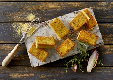 Fried polenta