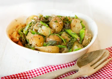 Asparagus potato salad