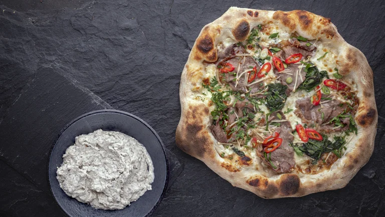 Korean BBQ pizza