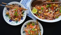 Rijstnoedelsalade