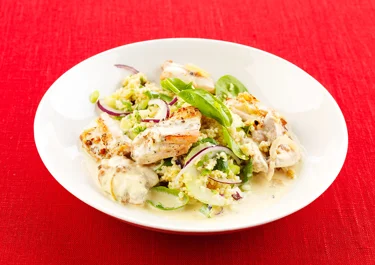 Kycklinggryta med bulgursallad