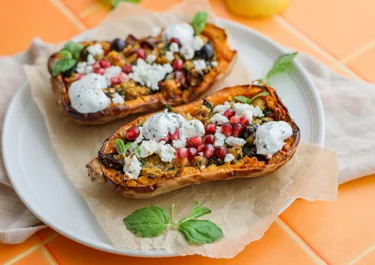 Stuffed butternut squash