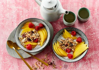 Chia bowl met melk en skyr
