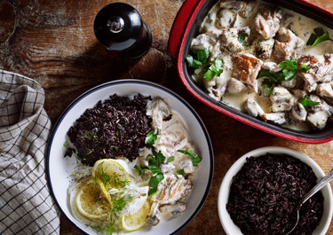 Fransk kycklinggryta