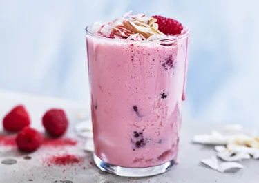 Smoothie med hallon och kokos