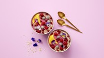 Vadelma-smoothie bowl
