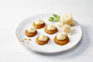 Ostekiks med ostecreme