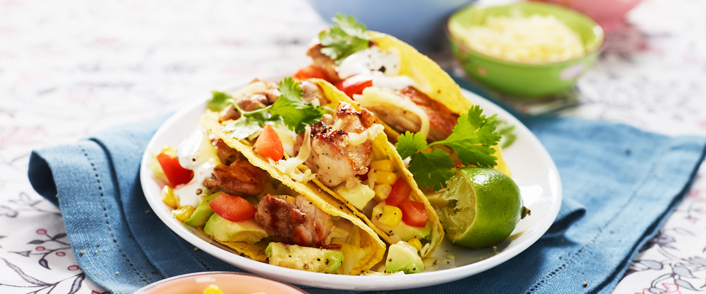 Taco's met vis zonder lactose 