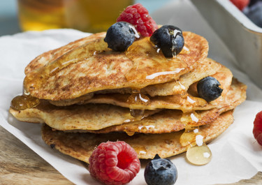 Lactosevrije pannenkoeken met yoghurt