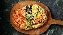 Kasvispizza bianca