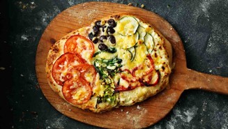 Kasvispizza bianca