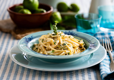 Linguine με σάλτσα λεμονιού