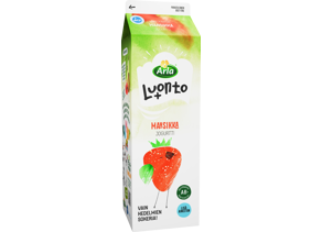 Arla Luonto+ AB mansikkajogurtti 1kg laktoositon