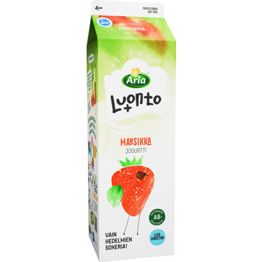 Arla Luonto+ AB mansikkajogurtti 1kg laktoositon