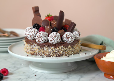 Chokladbollstårta
