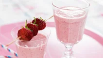 Lactosevrije aardbeien smoothie