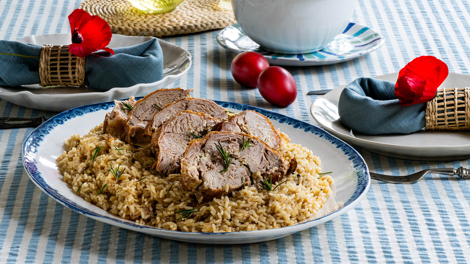 Αρνίσιο μπούτι ρολό γεμιστό