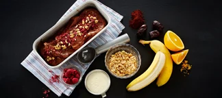 Banana Ice Cream With Cocoa & Peanuts
