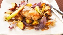 Balsamicokanaa ja sipulia