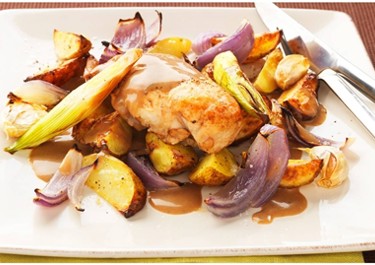 Balsamicokanaa ja sipulia