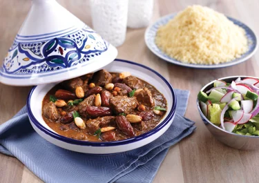 Lamm- och dadelgryta med couscous