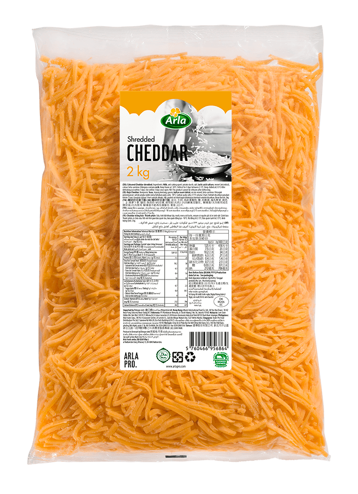 Shredded Cheddar, 2kg