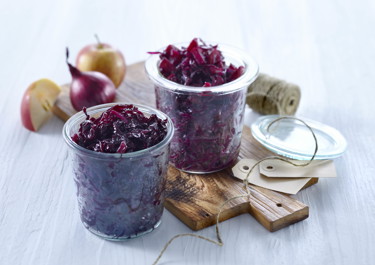 Braised red cabbage