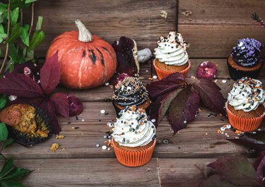 Halloween muffinssit