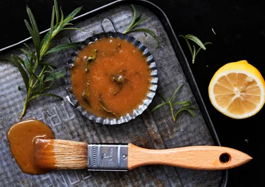 Glaze med brynt smör och citron