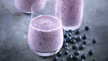 Blauwe bessen smoothie