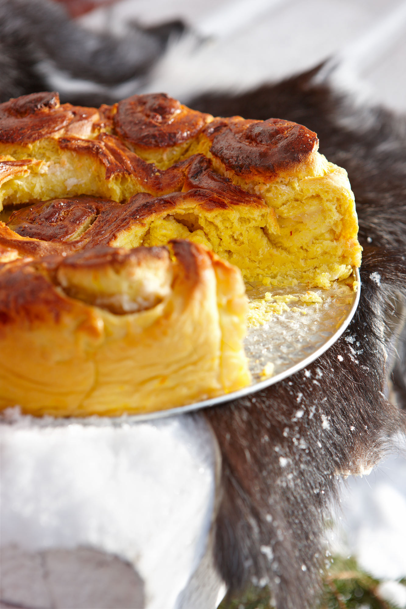 Butterkuchen mit Safran – Saftig &amp; Schnell | Arla - Rezept